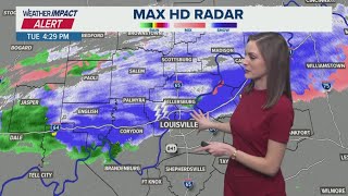 Thundersnow in New Albany as snow showers reach Louisville-area