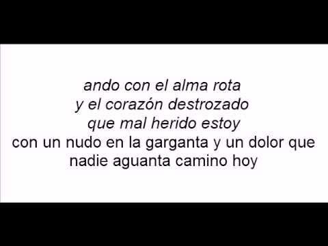 Mal herido gilberto santa rosa con letra