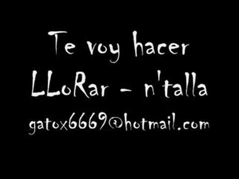 n'talla - te voy hacer llorar