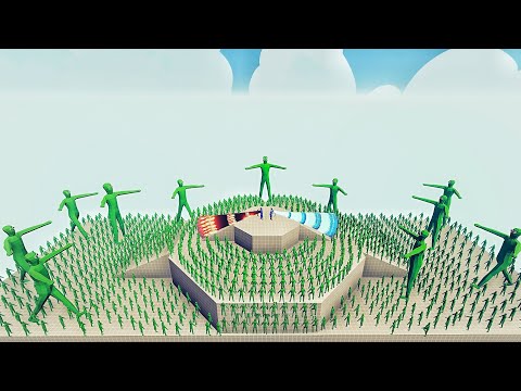 100x ZOMBIE vs 2x EVERY GOD - Totally Accurate Battle Simulator TABS