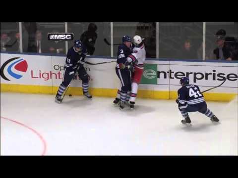 Dion Phaneuf runs over Sauer 12/5/11