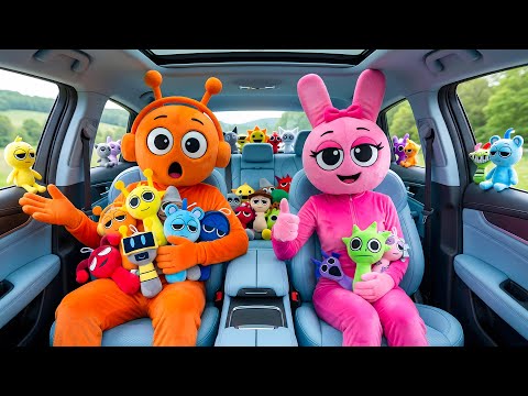 Shocking! Oren & Pinki Catch Sprunki Hiding in The Car 😱