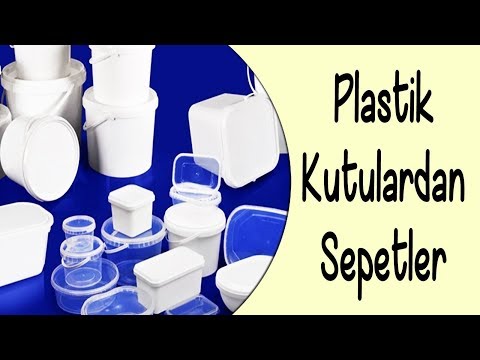 Plastik Kutulardan Dekoratif Sepetler | Decorative Baskets Out Of Plastic Boxes