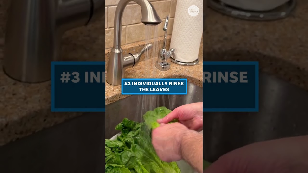 Video: USA TODAY shows steps to rinse and dry lettuce during 2026 Cyclospora outbreak