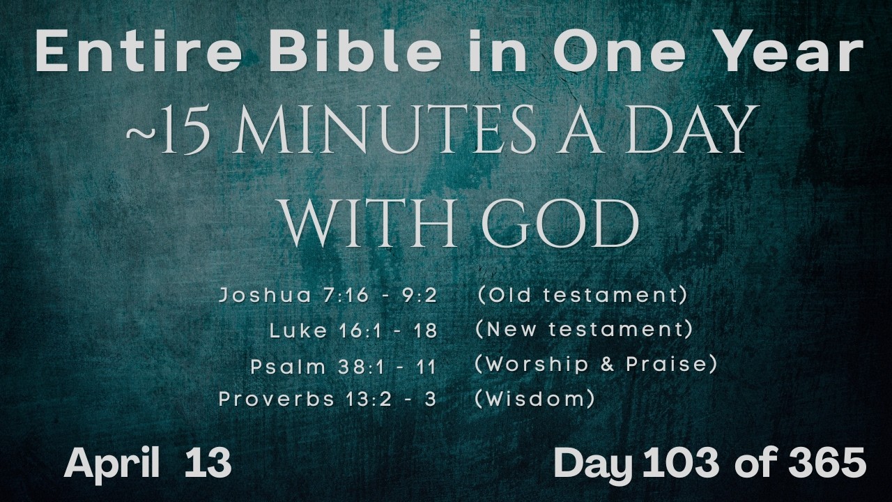 April 13 - Entire Bible in One Year (~15 min/day audio) | Bible Global 365