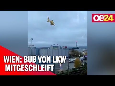 Horror-Unfall: Bub von LKW mitgeschleift