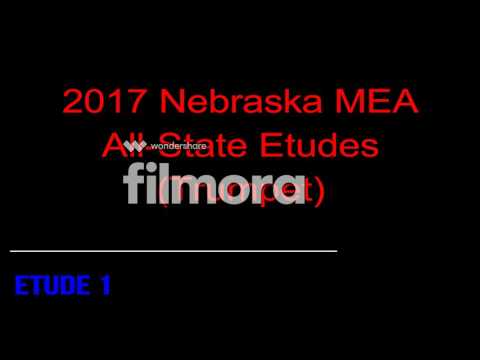 2017 Nebraska MEA All-State Trumpet Etudes (Etude 1; Set A)