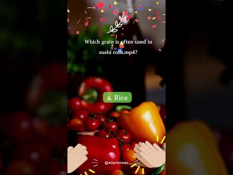 Which grain is often used in sushi rolls #riddles #healthyfood