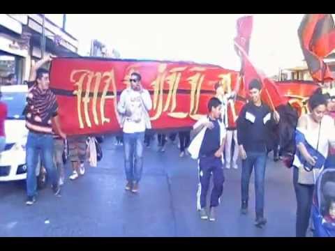 "Los RojiNegroS - Marcha contra Ley (E.S)" Barra: Los Rojinegros • Club: Rangers de Talca