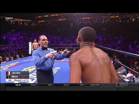 FIGHTERS TRADE KNOCK DOWNS IN THE 1ST ROUND: JACOBS-MORA FULL FIGHT POST