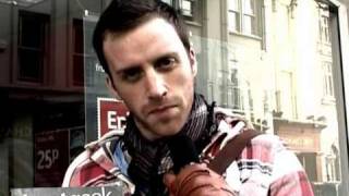 Antony Costa from Blue does a wee on a cash machine.