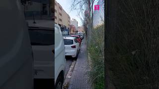 Comencen les obres al carrer Bifurcació per ampliar la vorera que dona al talús