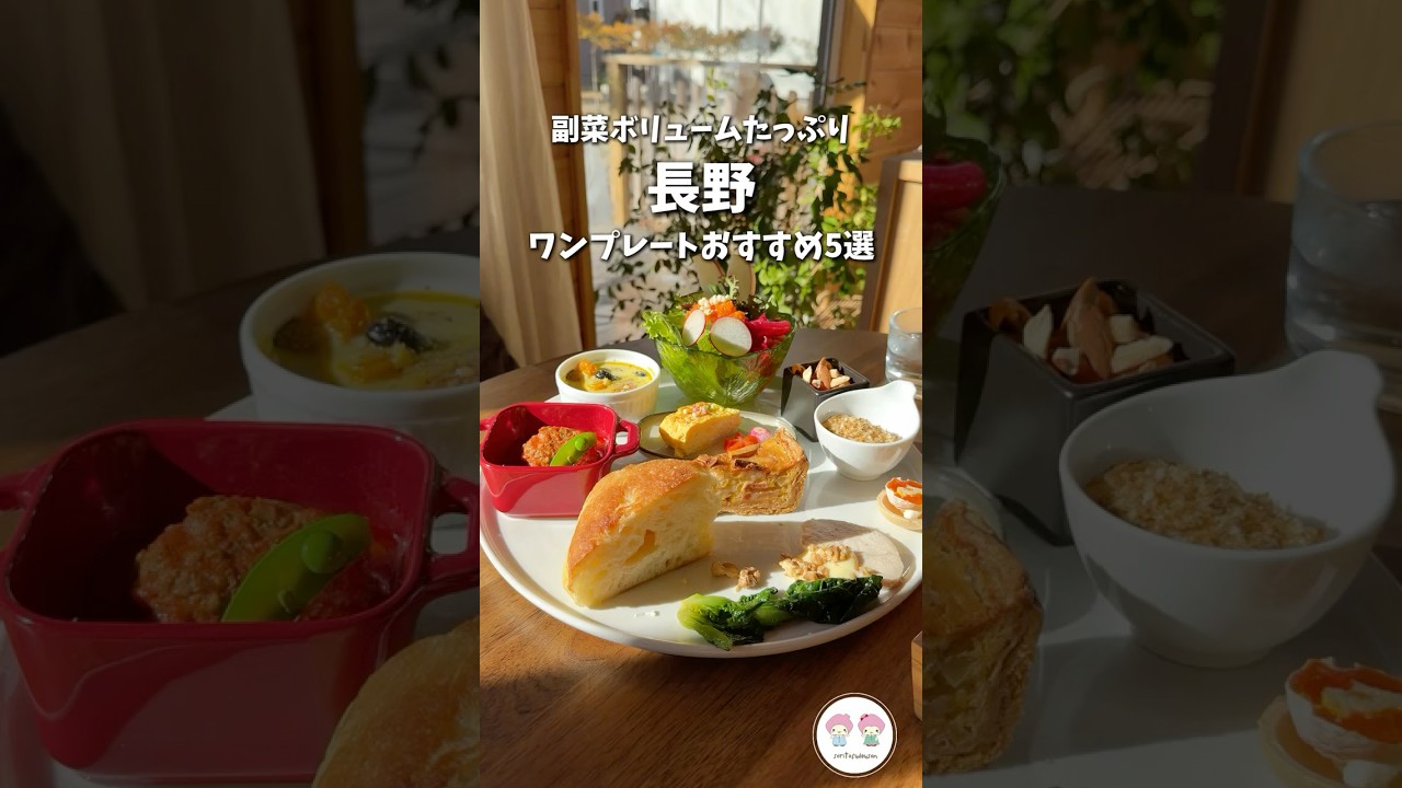 副菜たっぷりおすすめランチ5選🍙#shorts  リントゥコト御代田、GOHANYA灯（ごはんやあかり）、SHIRO BOSHIしろぼし、じねんや軽井沢バイパス店、カフェ心花舎