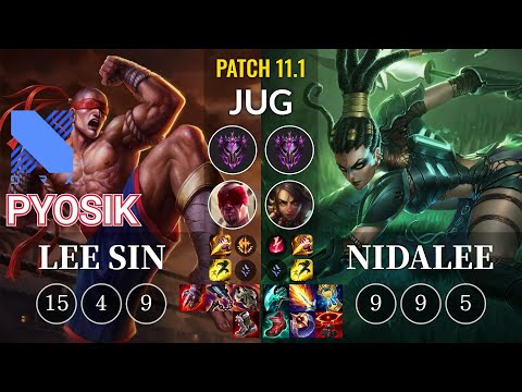 DRX Pyosik Lee Sin vs Nidalee Jungle - KR Patch 11.1