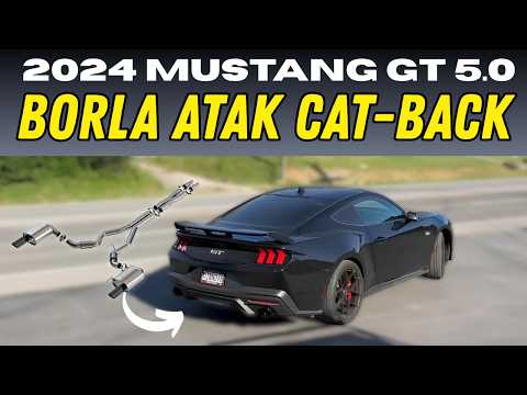 2024 Ford Mustang GT 5.0L V8 w/ Borla ATAK Cat-Back!