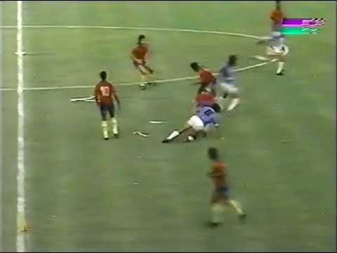 Eliminatorias Mundial 1990: Colombia 1-0 Israel (15/10/1989). Narración en inglés.