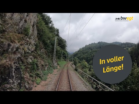 Führerstandsmitfahrt von Freiburg nach Villingen mit bwegt auf der Höllentalbahn