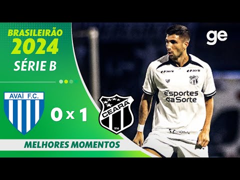 Gols e lances de Avaí x Ceará