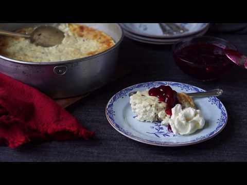 Swedish curd cake from Småland—Småländsk ostkaka