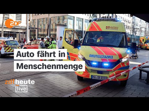 Mannheim: Was bislang bekannt ist | ZDFheute live