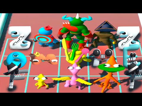 ⭐ MERGE RAINBOW FRIENDS RUN vs MERGE ALPHABET LORE RUN ⭐ Part 3.