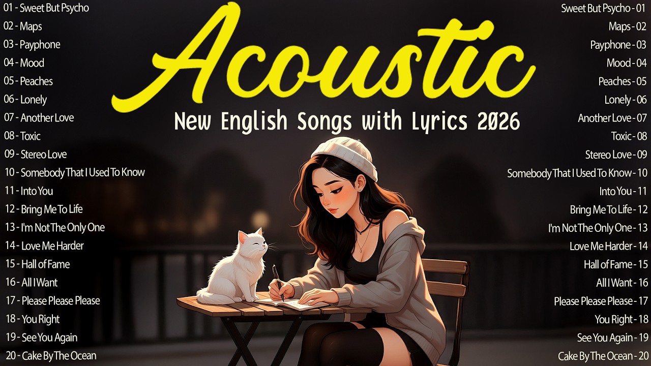 Acoustic Love Songs 💖 English Songs with Lyrics 2026 That Feel Sweet and Quietly Sad