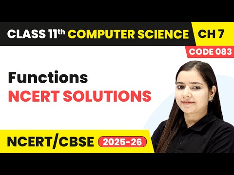 Class 11 Computer Science Book Overview Course Code 083 NCERT CBSE 2025 26