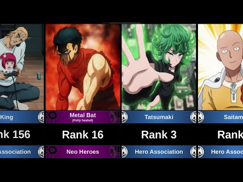 WEAKEST TO STRONGEST HERO IN ONE PUNCH MAN