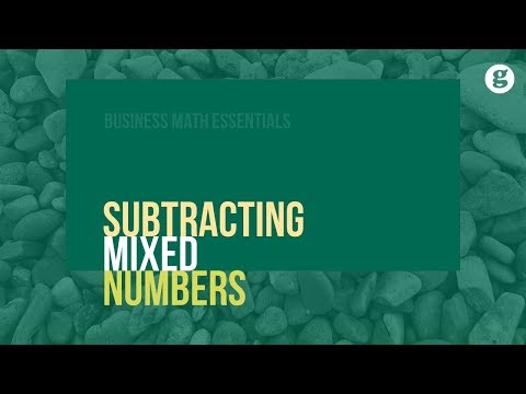 Subtracting Mixed Numbers