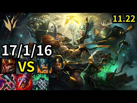 Jarvan IV Jungle vs Olaf - KR Master | Patch 11.22
