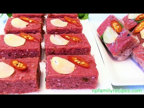 Nem Chua (Cured Fermented Beef)