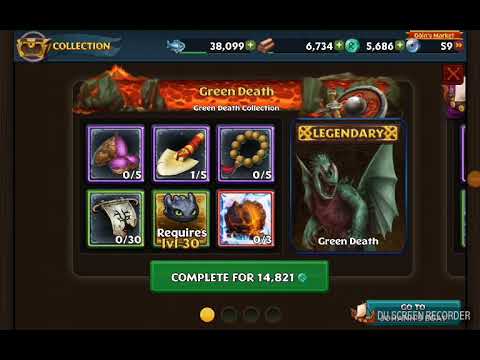 Legendary green death rise of berk