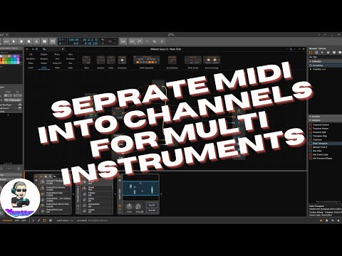 Using Bitwig's Notegrid to separate midi track in to separate tracks