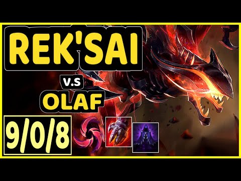SHINI (REK'SAI) vs OLAF - 9/0/8 KDA JUNGLE CHALLENGER GAMEPLAY - BR