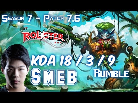 KT Smeb RUMBLE vs VLADIMIR Top - Patch 7.6 KR Ranked
