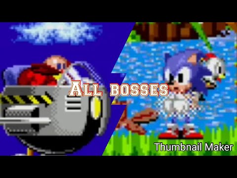 Sonic The Hedgehog - All Bosses Battles & True Ending