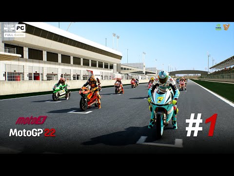 MOTOGP 22 | Career Mode | MOTO3 | Race 1 | Losail, Qatar - [PC Gameplay with Keyboard]