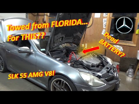 Towed from FLORIDA...for THIS!? (Benz SLK 55 AMG: DEAD Battery in 2 Days?)