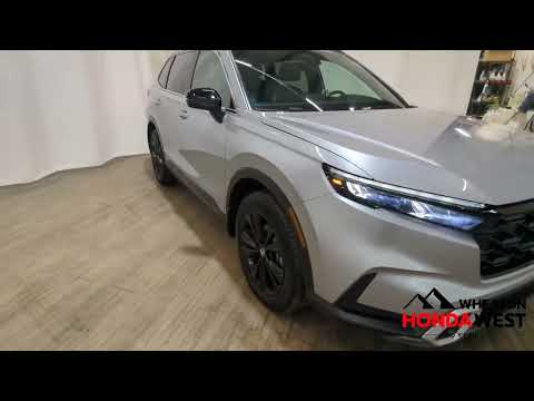 2025 Honda CR-V Hybrid Touring AWD in Silver for sale at Wheaton Honda West in Calgary, AB