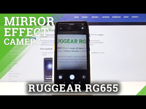 How to Enable / Disable Mirror Effect in RugGear RG655 – Front Camera Settings