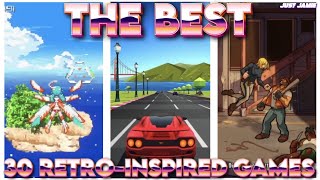 Top 30 Best New Wave Retro-Inspired Games #pixelgames #retrogaming #retrogames