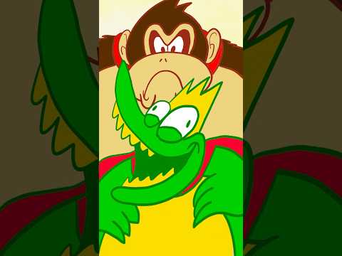 RE-ANIMATED GAMES: King K. Rool 🐊🐊 #donkeykongbananza #animation #funny