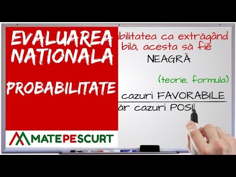 Evaluarea Nationala – probabilitate