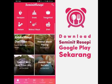 Seminit Resepi Video