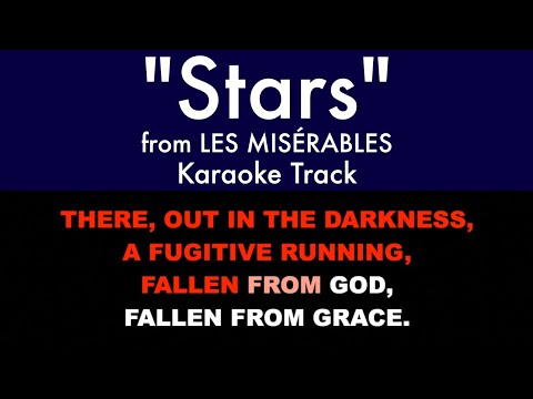 "Stars" from Les Misérables - Karaoke Track with Lyrics on Screen