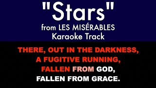 &quot;Stars&quot; from Les Misérables - Karaoke Track with Lyrics on Screen