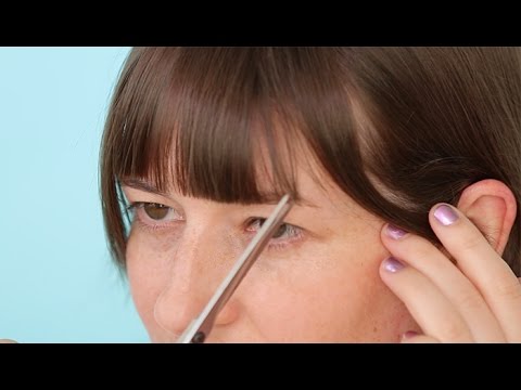 How to Cut Your Own Bangs: Straight Bangs