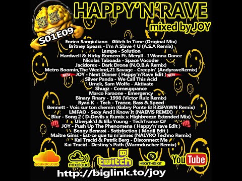 HAPPY'N'RAVE S01E09 13-11-2023 Mixed by JOY #trance #techno #rave
