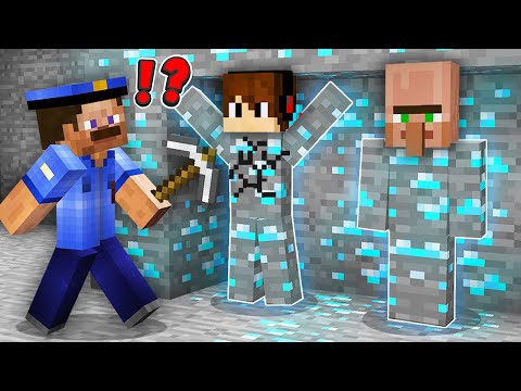 Escaping Police in Minecraft