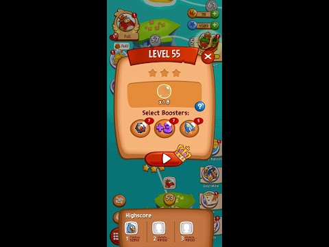 Angry Birds Blast Level 55
